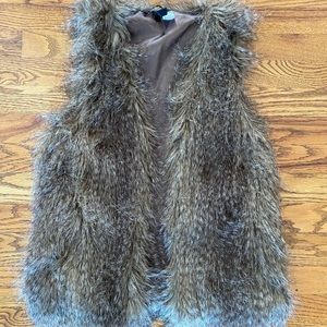 Faux fur vest